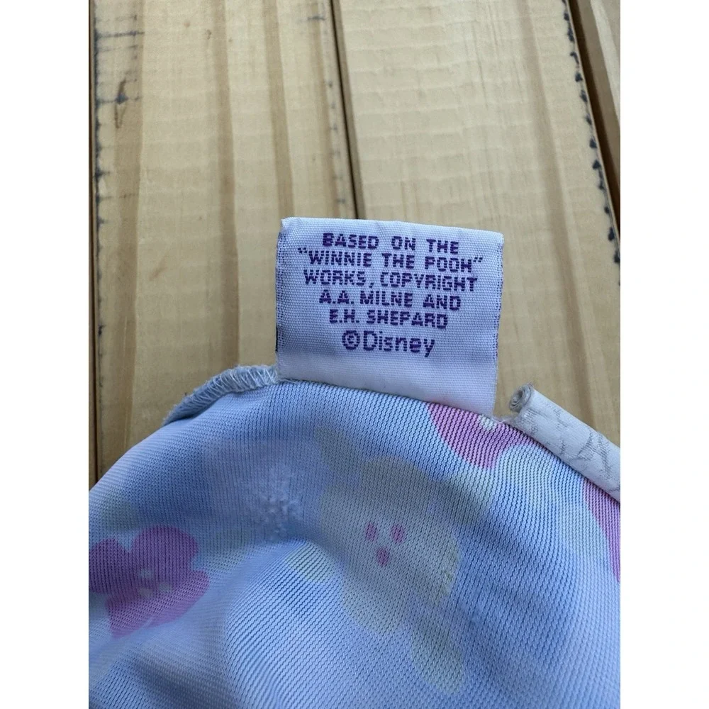 Vintage 90's Winnie the Pooh‎ Disney Flowers Swimsuit Size 6 Ruffle Gingham